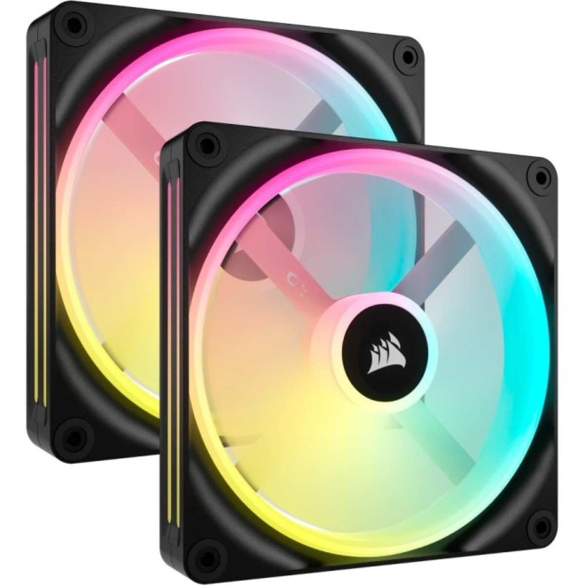 Кулер до корпусу Corsair iCUE Link QX140 RGB PWM PC Fans Starter Kit with iCUE LINK System Hub (CO-9051004-WW) 98_98.jpg - фото 1