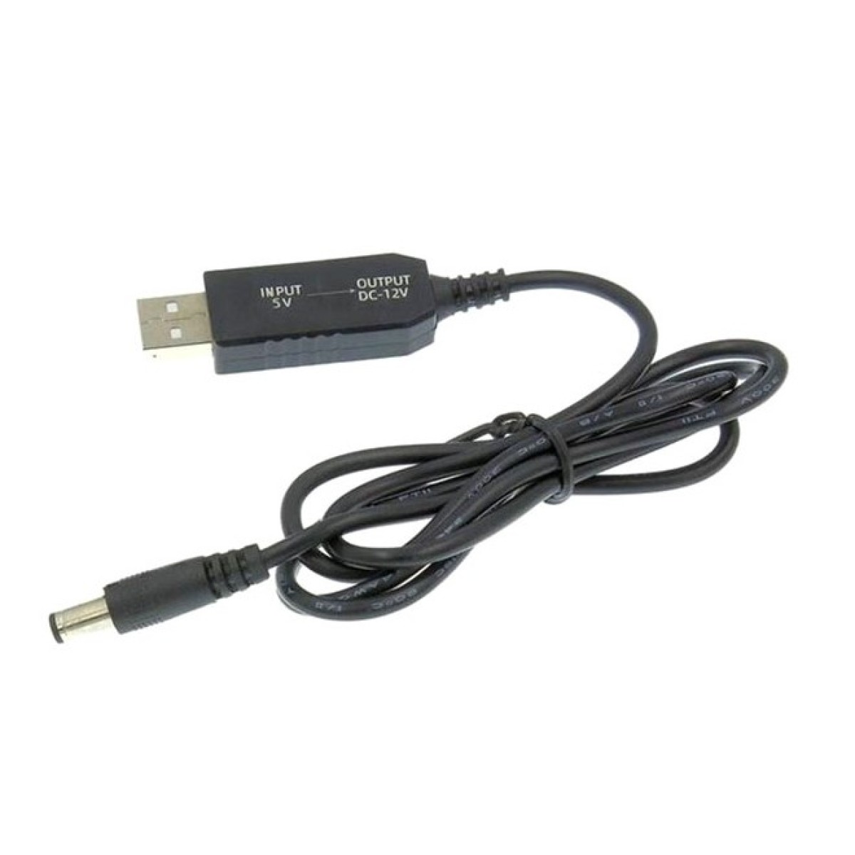 Кабель питания USB 2.0 AM to DC 5.5 х 2.1 mm 1.0m 5V to 12V Dynamode (DM-USB-DC-5.5x2.1-12V) 98_98.jpg - фото 1