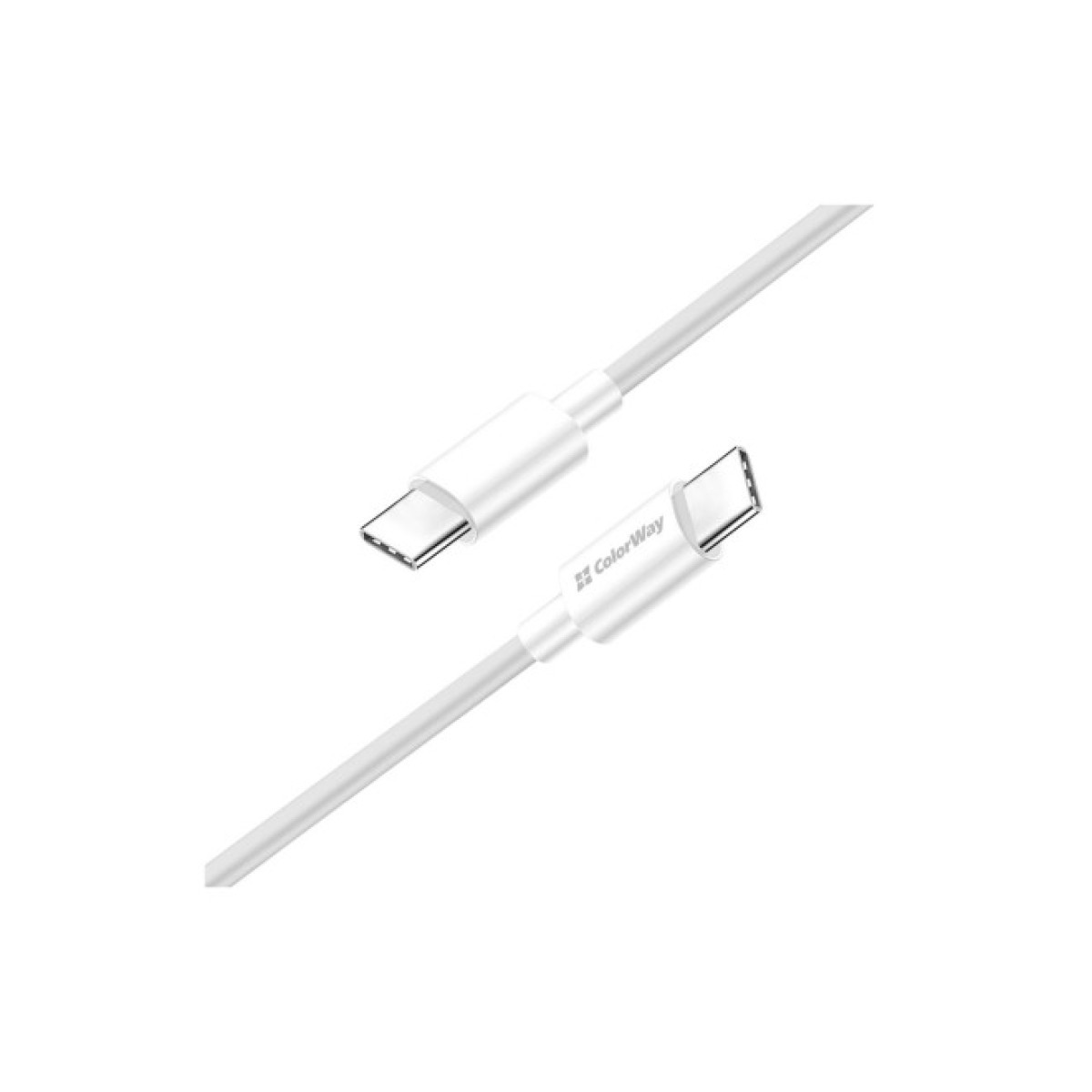Дата кабель USB-C to USB-C 1.0m 3A 60W white ColorWay (CW-CBPDCC055-WT) 98_98.jpg - фото 1
