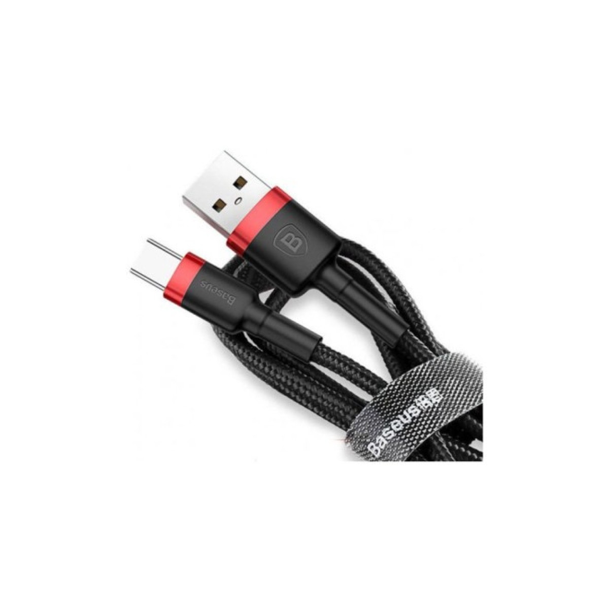 Дата кабель USB 2.0 AM to Type-C 0.5m 3A red-black Baseus (CATKLF-A91) 98_98.jpg