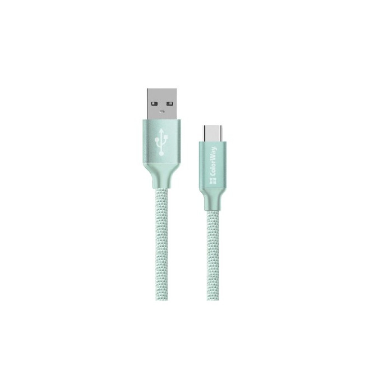 Дата кабель USB 2.0 AM to Type-C 2.0m mint ColorWay (CW-CBUC008-MT) 256_256.jpg