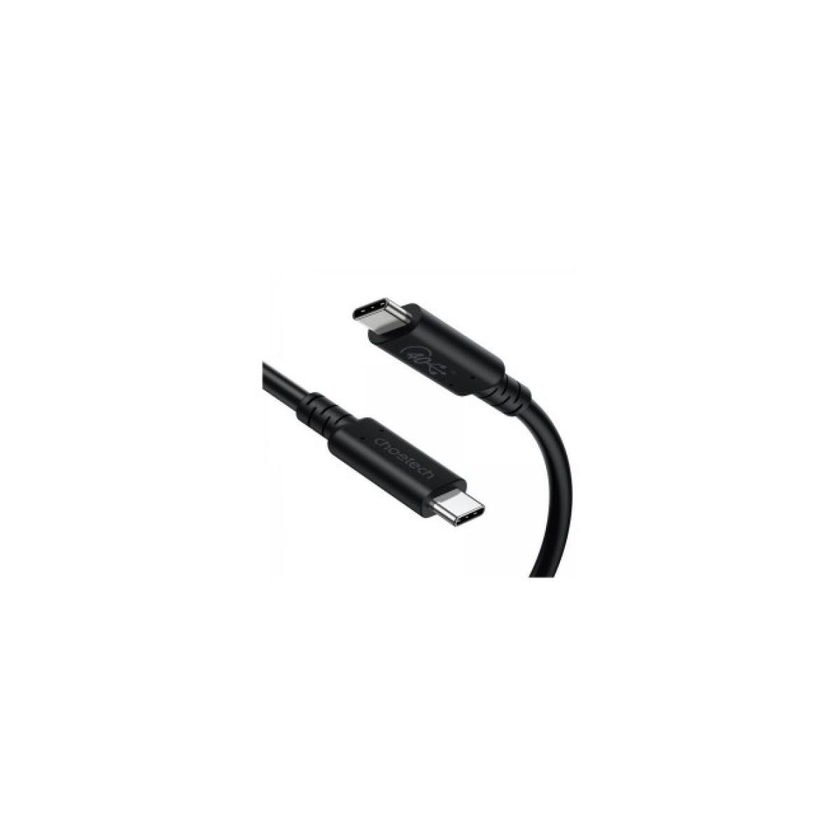 Дата кабель USB4 Type-C to Type-C 0.8m 40Gbps PD 100W 8K60Hz Choetech (XCC-1028-BK) 98_98.jpg - фото 1