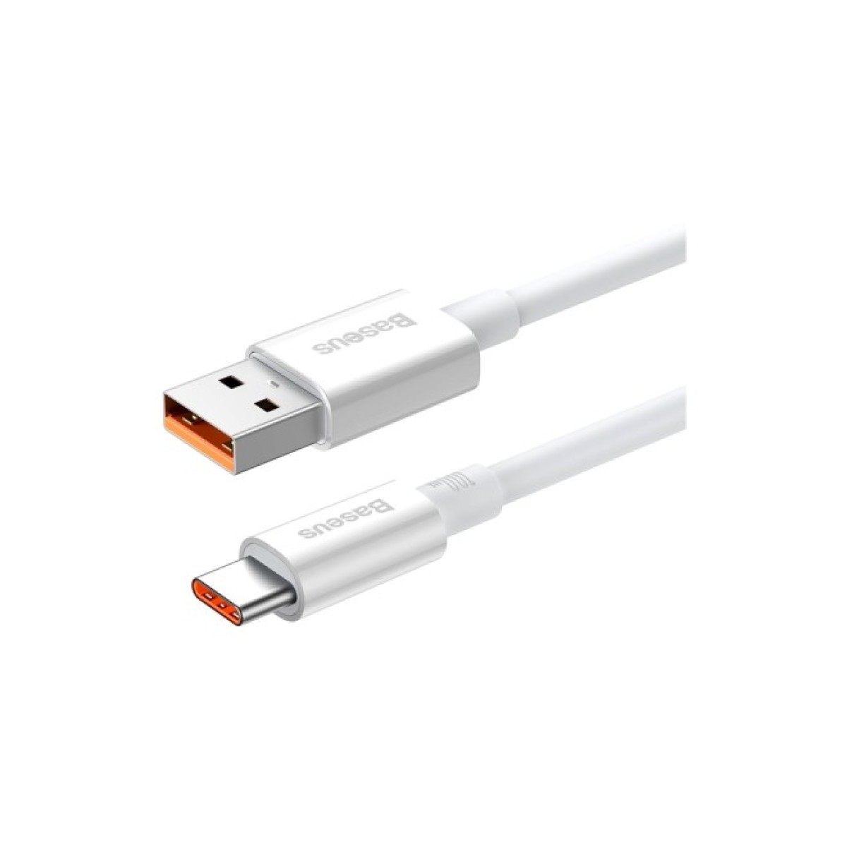 Дата кабель USB 2.0 AM to Type-C 1.0m 5A White Baseus (CAYS001302) 98_98.jpg - фото 2