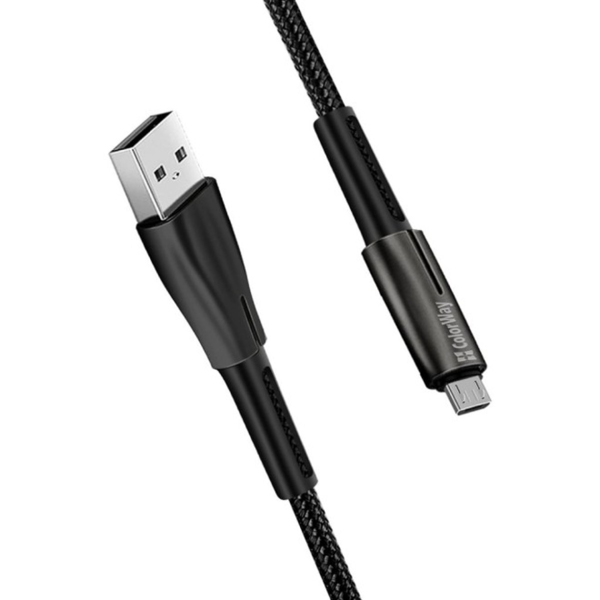 Дата кабель USB 2.0 AM to Micro 5P 1.0m zinc alloy + led black ColorWay (CW-CBUM035-BK) 98_98.jpg - фото 6