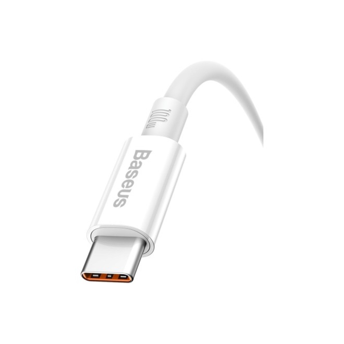 Дата кабель USB 2.0 AM to Type-C 1.0m 5A White Baseus (CAYS001302) 98_98.jpg - фото 4