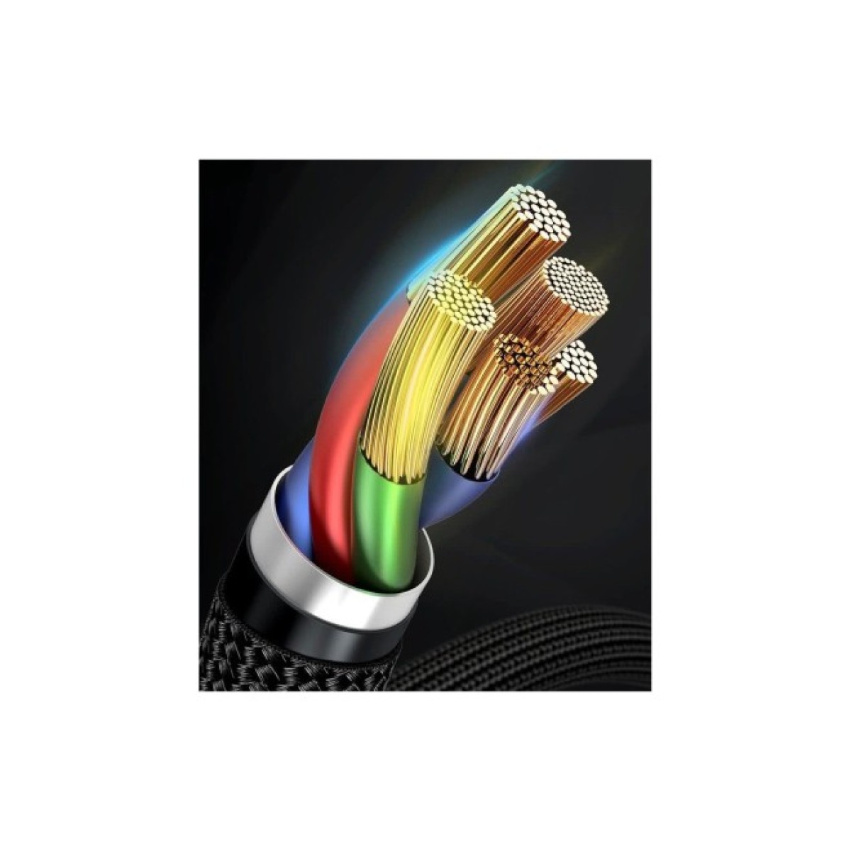 Дата кабель USB-C to Lightning 1.0m 18W 2.1A Cafule Black-Grey Baseus (CATLKLF-G1) 98_98.jpg - фото 2