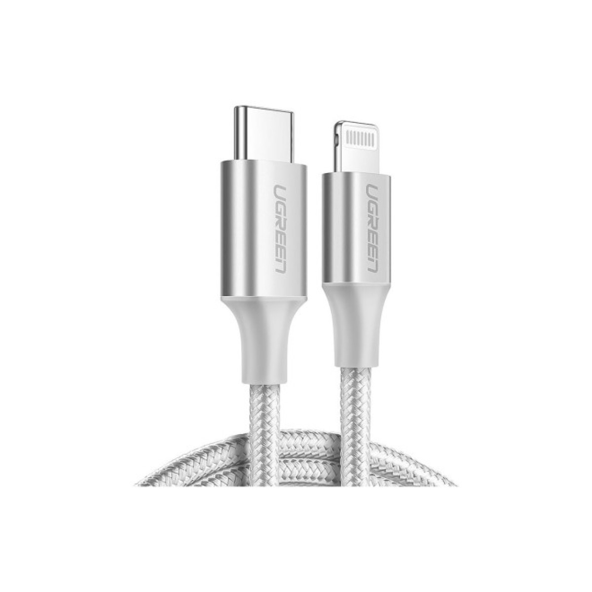 Дата кабель USB-C to Lightning 2.0m US304 20V/3A 60W Silver Ugreen (70525) 98_98.jpg - фото 2