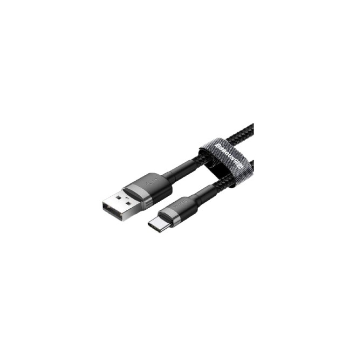 Дата кабель USB 2.0 AM to Type-C 2.0m 3A Gray-Black Baseus (CATKLF-CG1) 98_98.jpg - фото 2