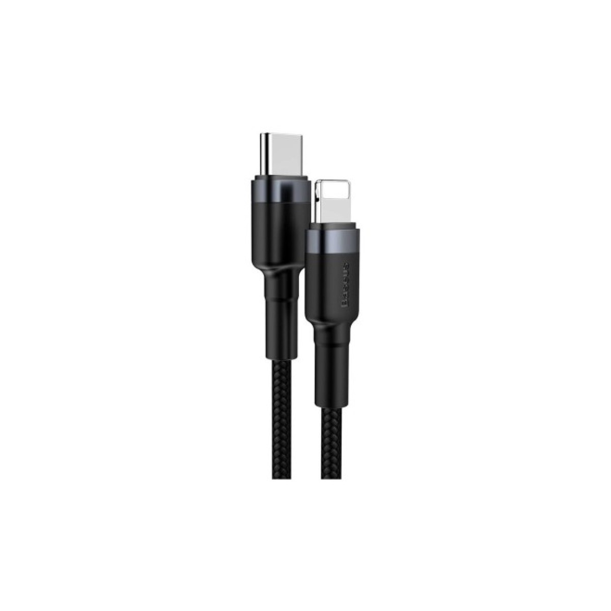 Дата кабель USB-C to Lightning 1.0m 18W 2.1A Cafule Black-Grey Baseus (CATLKLF-G1) 98_98.jpg - фото 5