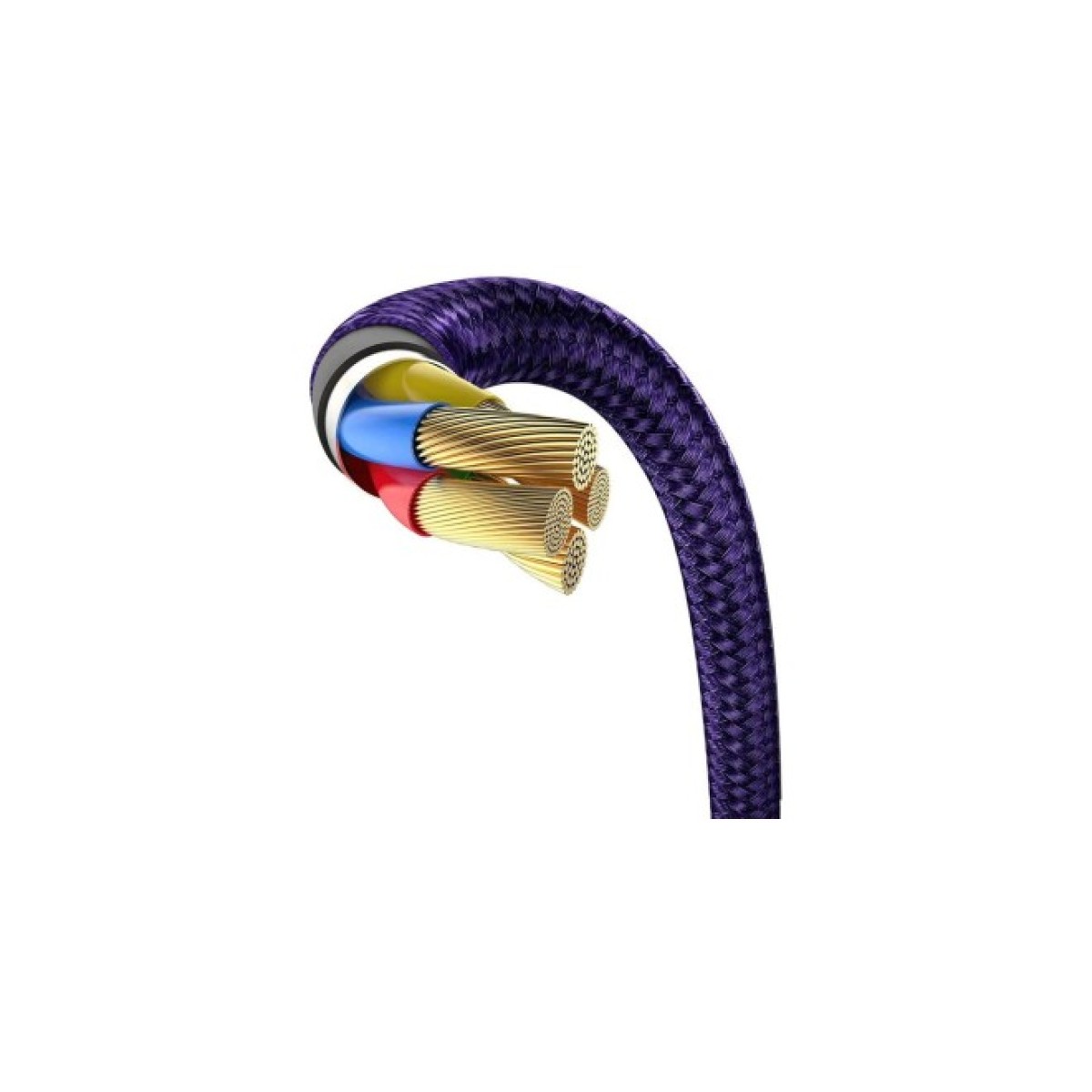 Дата кабель USB 3.1 AM to Lightning 1.0m CAL7C 1.5A 90 Purple Baseus (CAL7C-A05) 98_98.jpg - фото 6