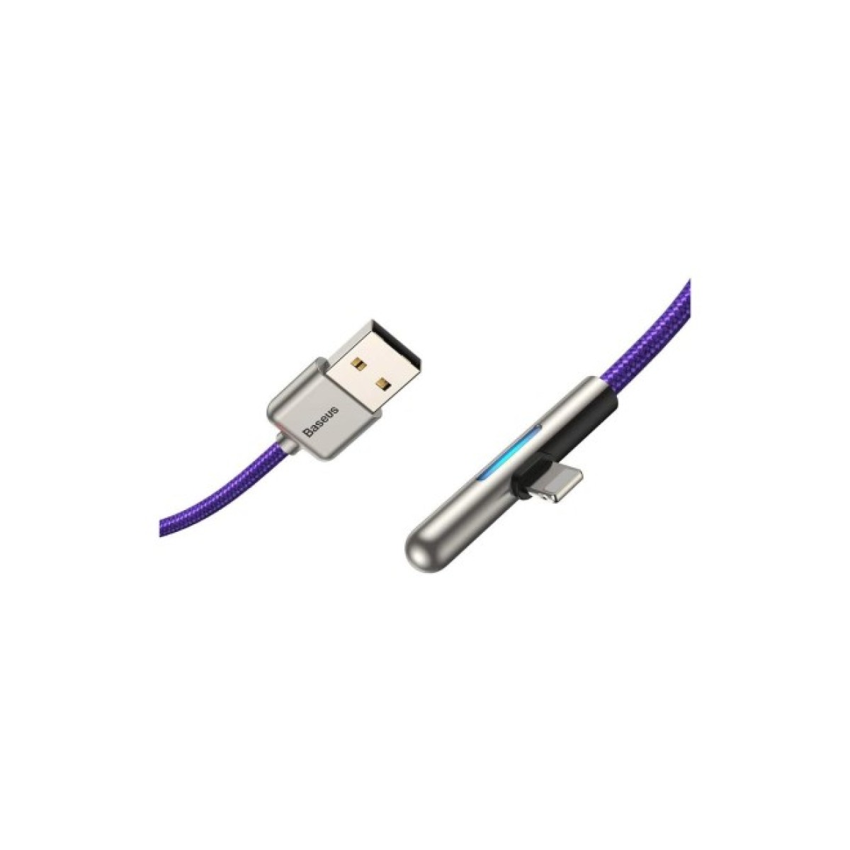 Дата кабель USB 3.1 AM to Lightning 1.0m CAL7C 1.5A 90 Purple Baseus (CAL7C-A05) 98_98.jpg - фото 7