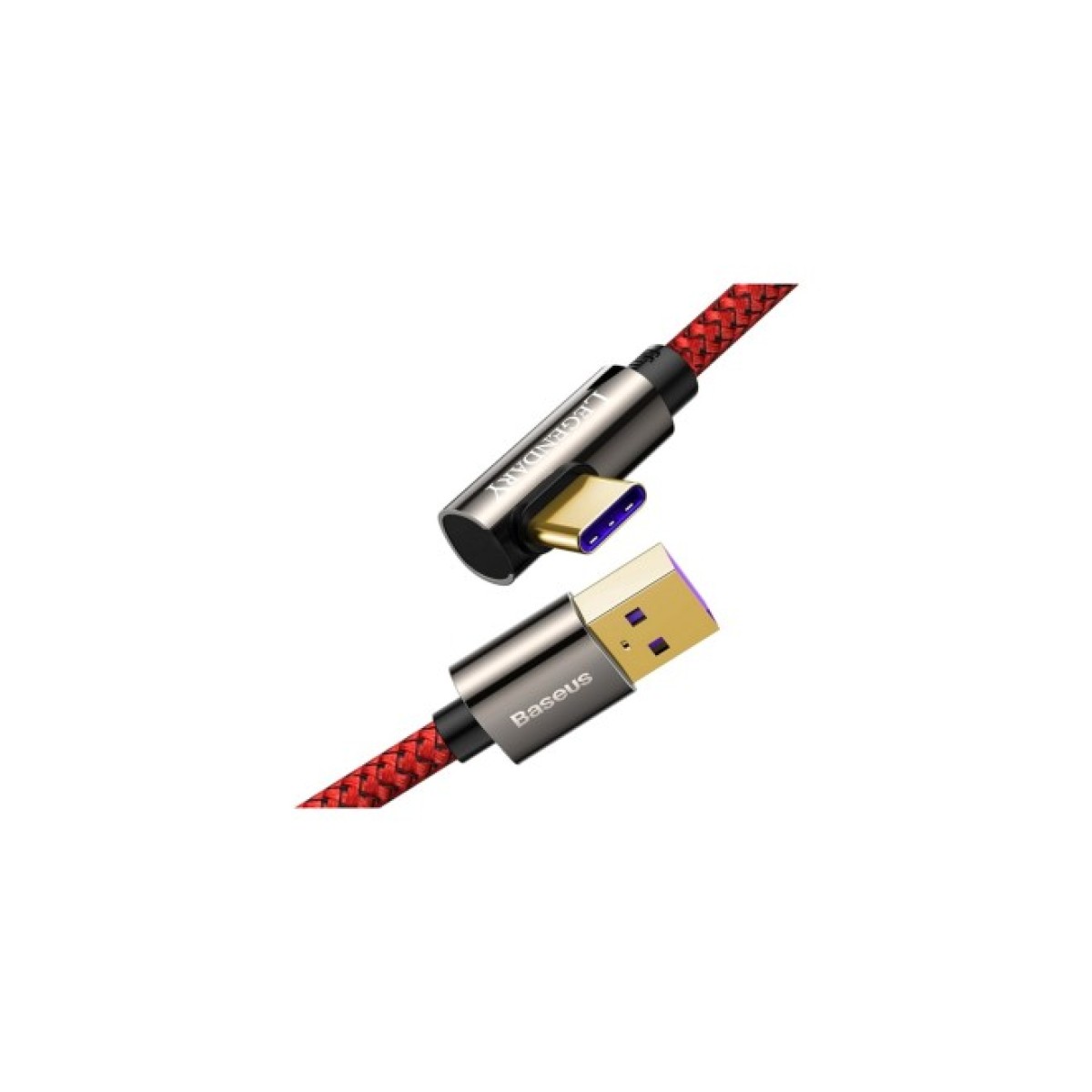Дата кабель USB 3.1 AM to Type-C 1.0m CATCS 66W 90 Legend Series Elbow Red Baseus (CACS000409) 98_98.jpg - фото 6