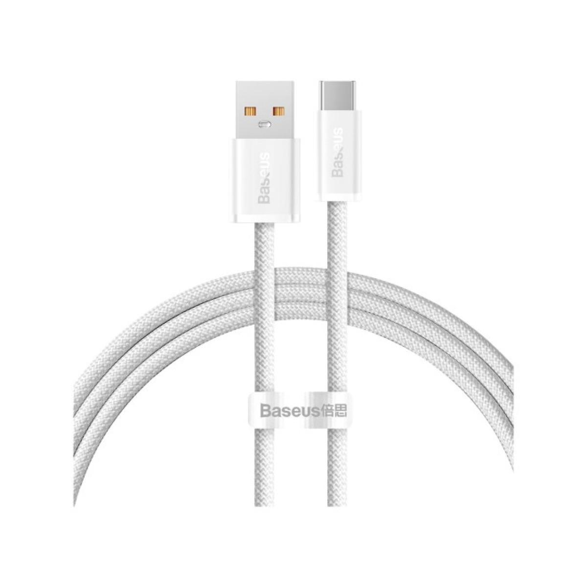 Дата кабель USB 2.0 AM to Type-C 1.0m 5A White Baseus (CALD000602) 98_98.jpg - фото 1