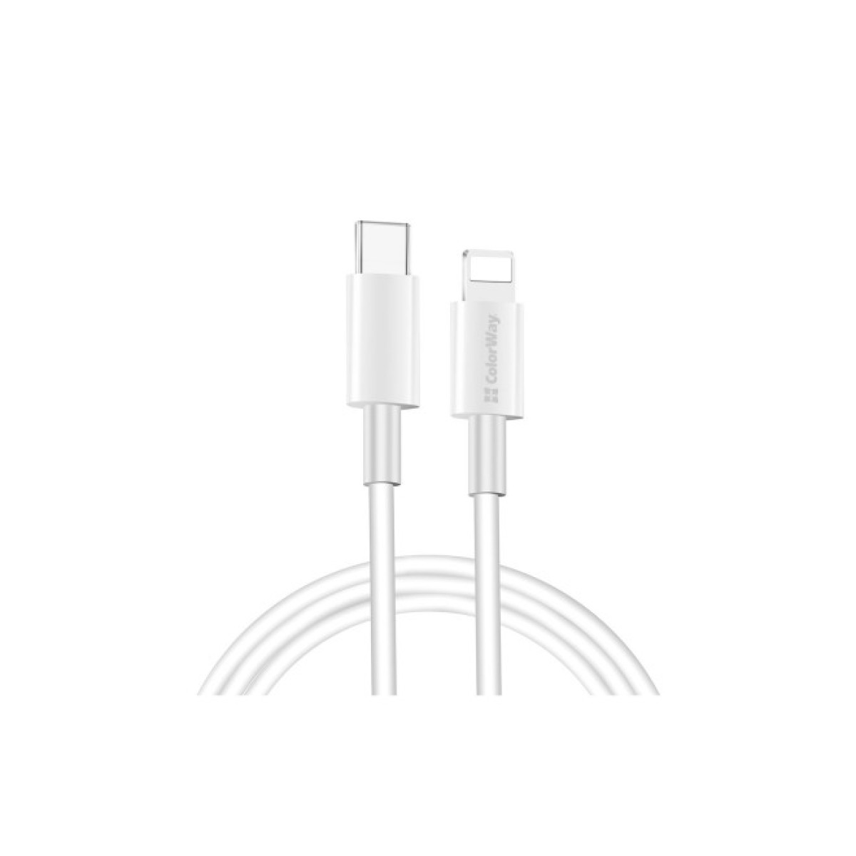 Дата кабель USB Type-C to Lightning 1.0m 3A white ColorWay (CW-CBPDCL032-WH) 256_256.jpg