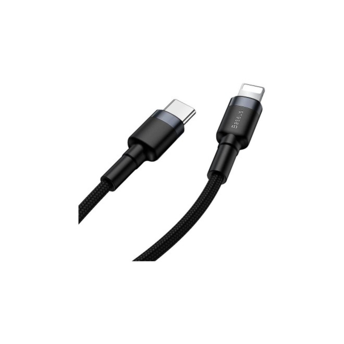 Дата кабель USB-C to Lightning 1.0m 18W 2.1A Cafule Black-Grey Baseus (CATLKLF-G1) 98_98.jpg - фото 9