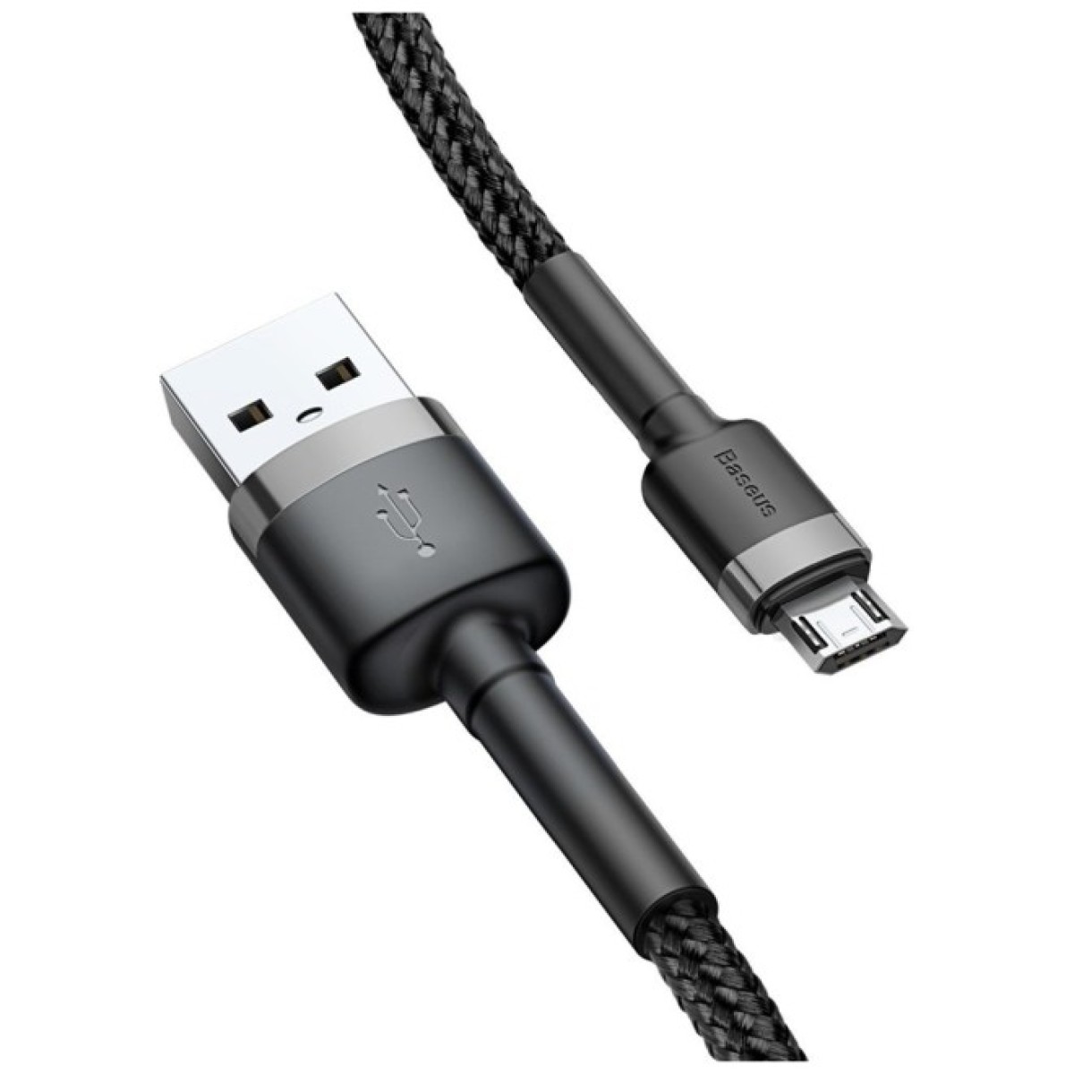 Дата кабель USB 2.0 AM to Micro 5P 2.0m 1.5A grey-black Baseus (CAMKLF-CG1) 98_98.jpg - фото 1