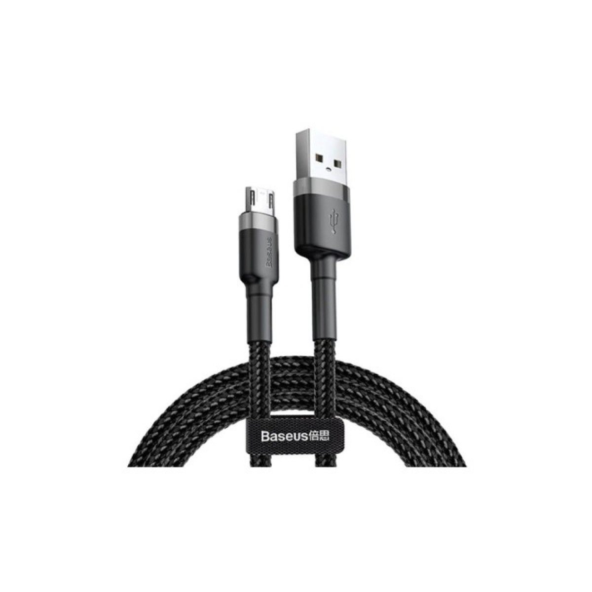 Дата кабель USB 2.0 AM to Micro 5P 2.0m 1.5A grey-black Baseus (CAMKLF-CG1) 98_98.jpg - фото 2
