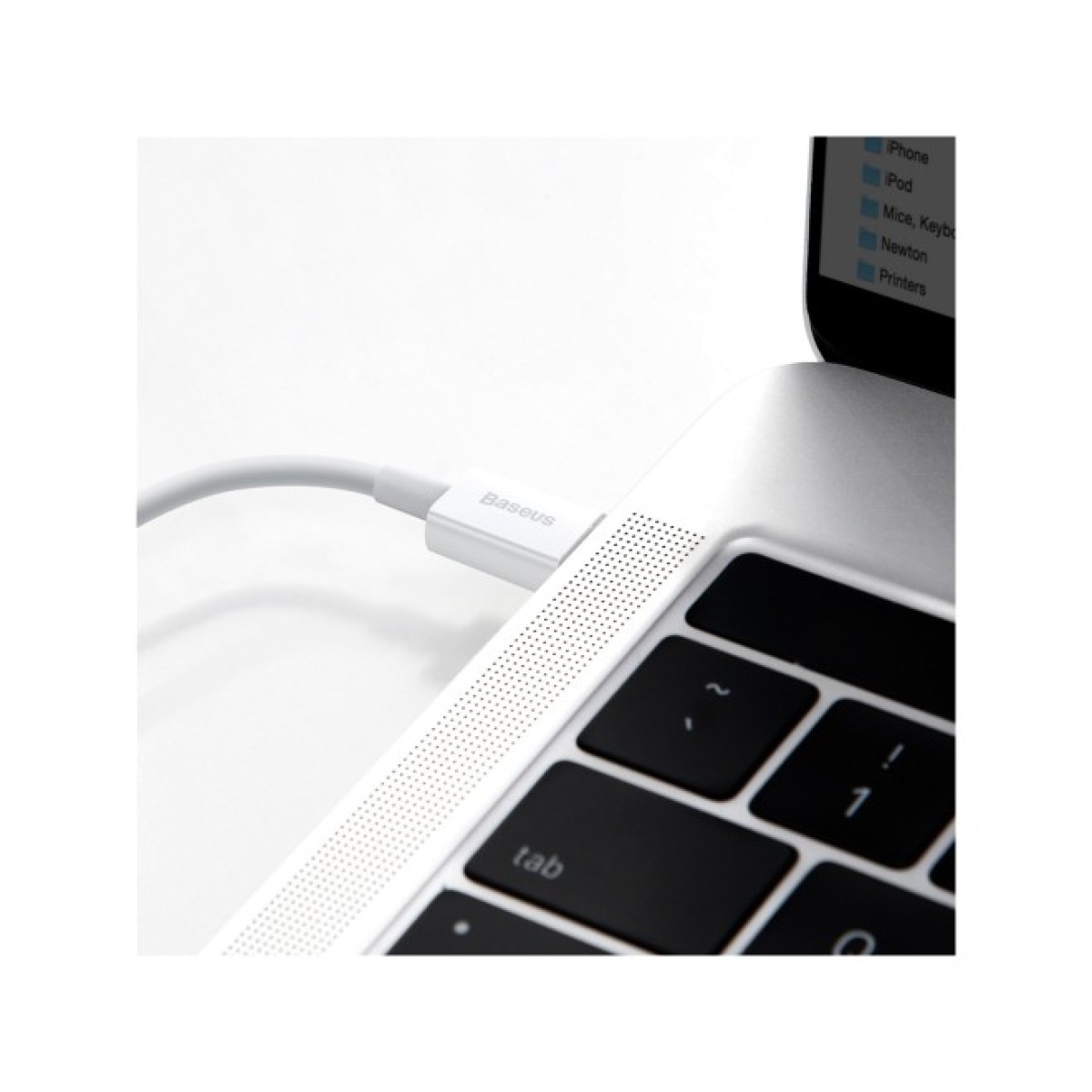 Дата кабель USB-C to Lightning 1.0m 20W Superior Series White Baseus (CATLYS-A02) 98_98.jpg - фото 7