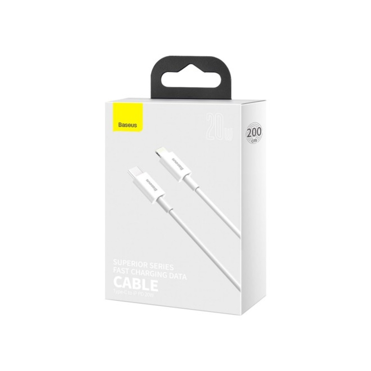 Дата кабель USB-C to Lightning 1.0m 20W Superior Series White Baseus (CATLYS-A02) 98_98.jpg - фото 8