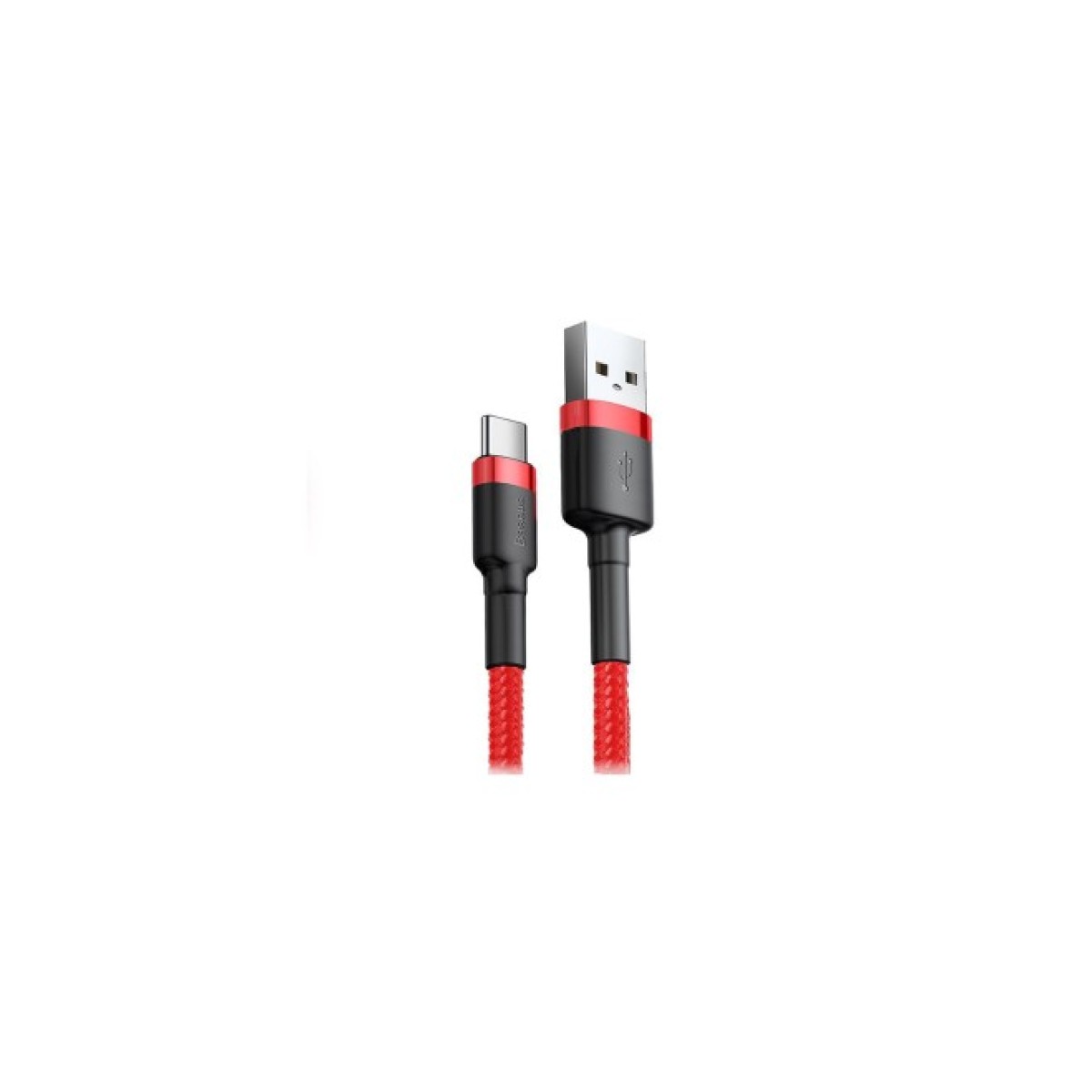 Дата кабель USB 2.0 AM to Type-C 1.0m Cafule 3A red+red Baseus (CATKLF-B09) 98_98.jpg - фото 2