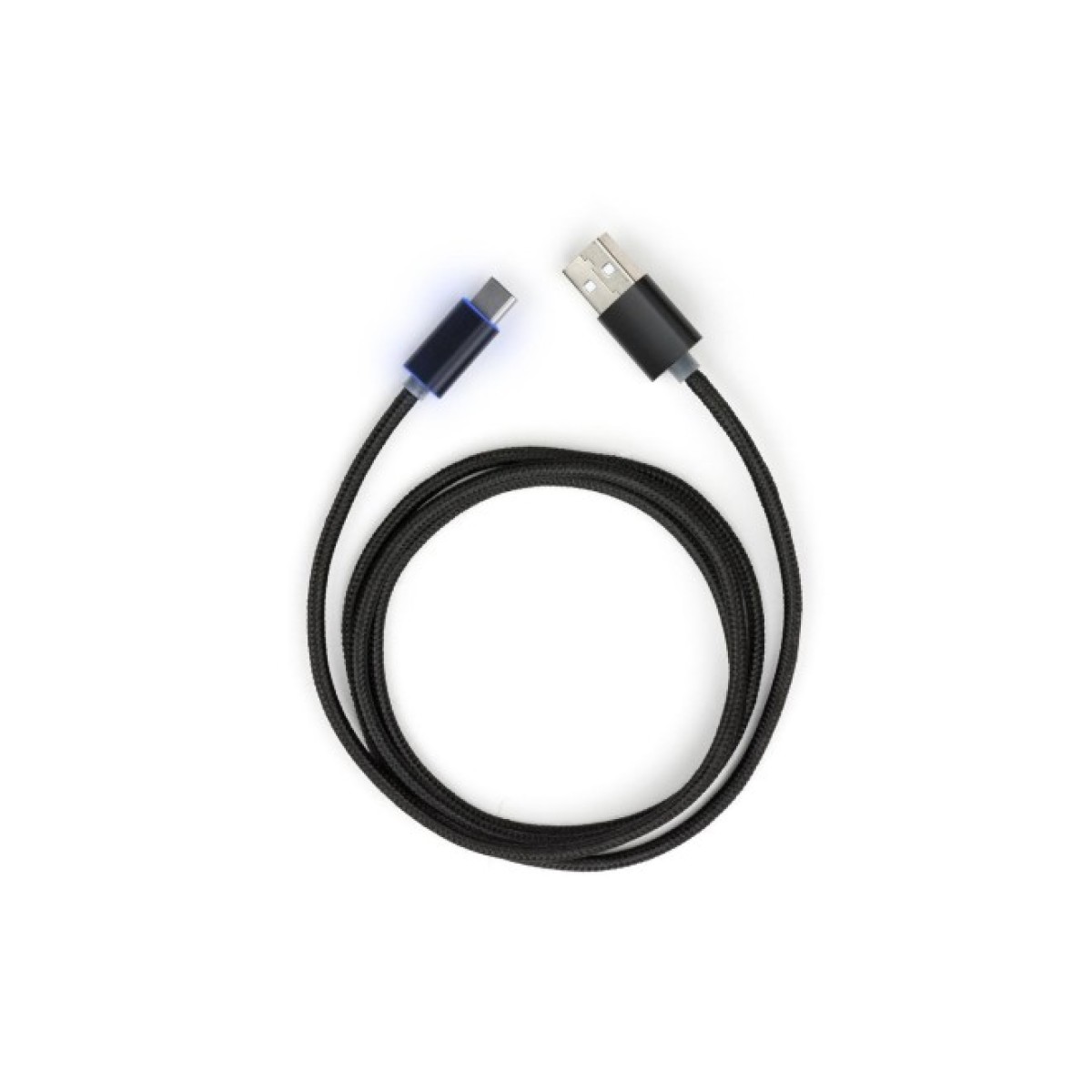 Дата кабель USB 2.0 AM to Type-C 1m LED black Vinga (VCPDCTCLED1BK) 256_256.jpg