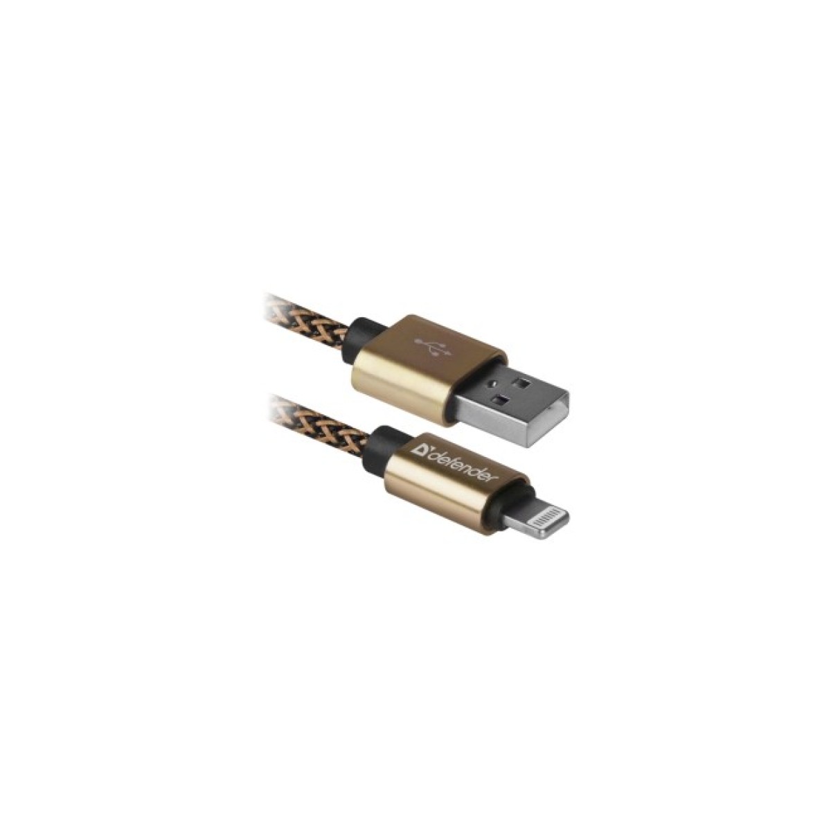 Дата кабель USB 2.0 AM to Lightning 1.0m gold Defender (87806) 256_256.jpg
