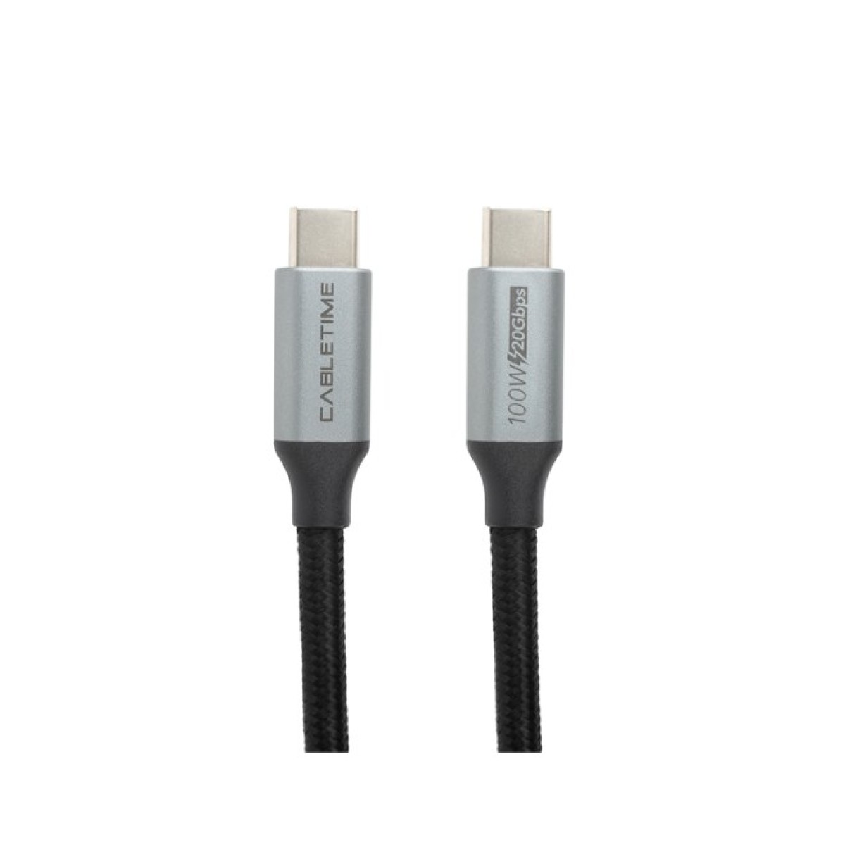 Дата кабель USB-C 3.1 to USB-C 1.0m 10Gbps, 100W, 20V/ 5A, 4K/ 60HZ PowerPlant (CA913312) 98_98.jpg