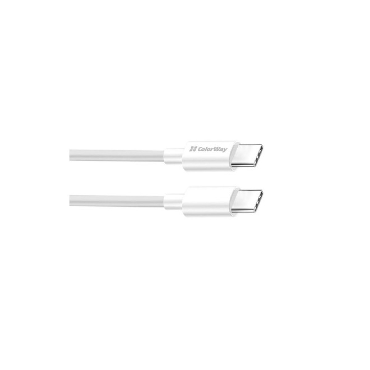 Дата кабель USB-C to USB-C 1.0m 5A 100W white ColorWay (CW-CBPDCC058-WT) 98_98.jpg - фото 2