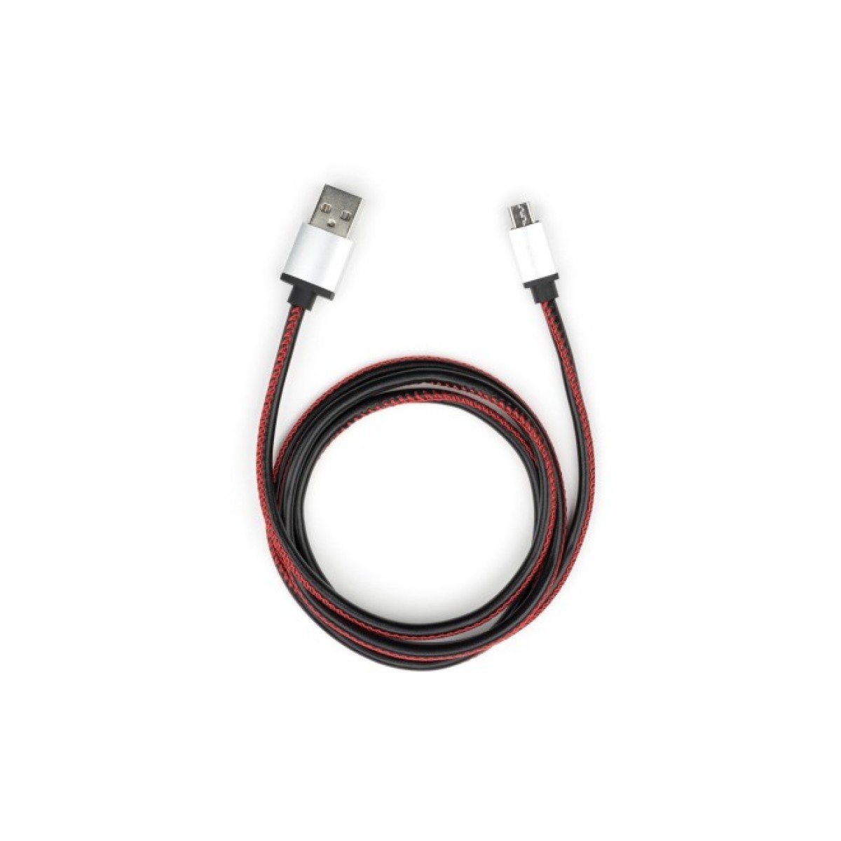 Дата кабель USB 2.0 AM to Micro 5P 1m pu leather black Vinga (VCPDCMLS1BK) 98_98.jpg - фото 1
