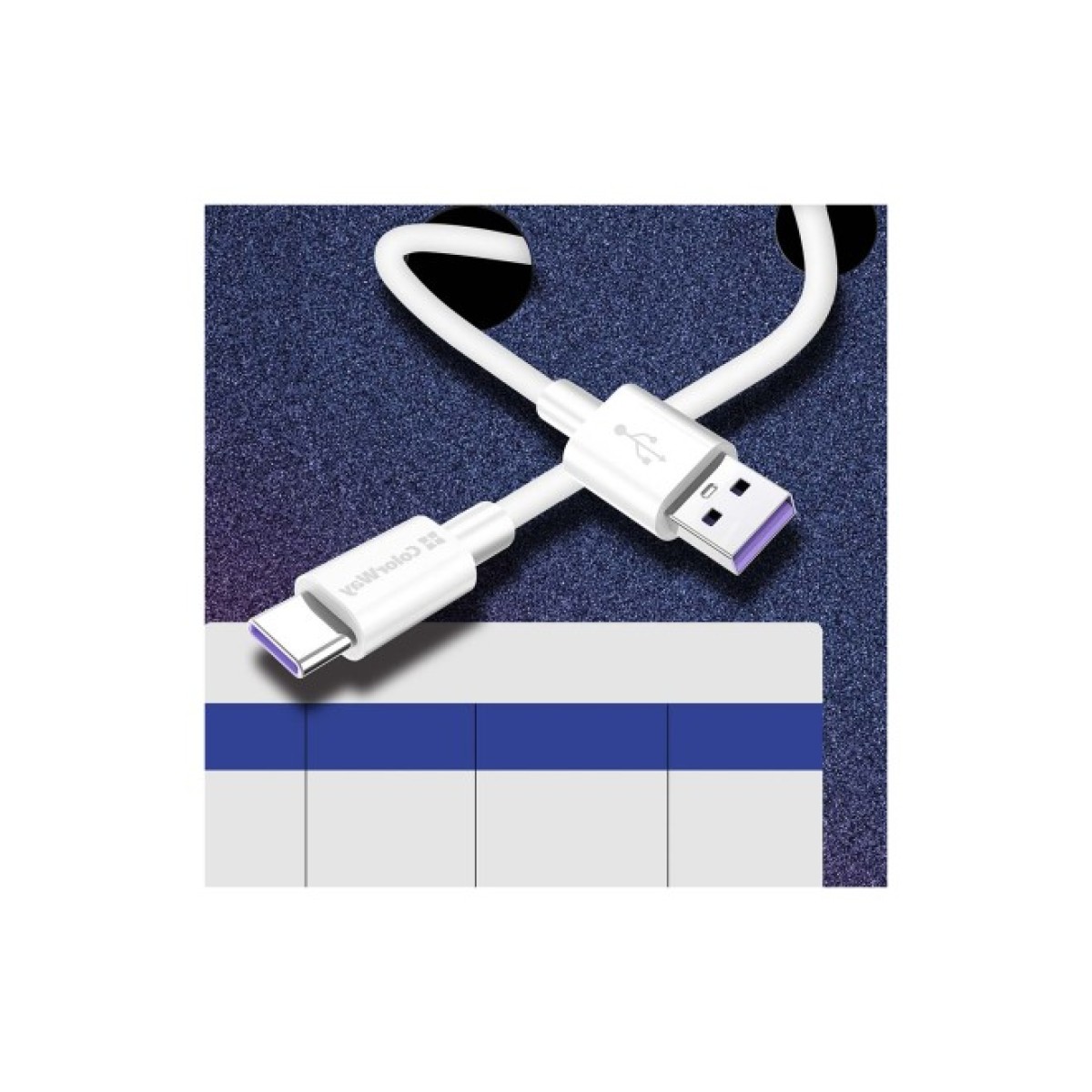 Дата кабель USB 2.0 AM to Type-C 1.0m 5A white ColorWay (CW-CBUC019-WH) 98_98.jpg - фото 9