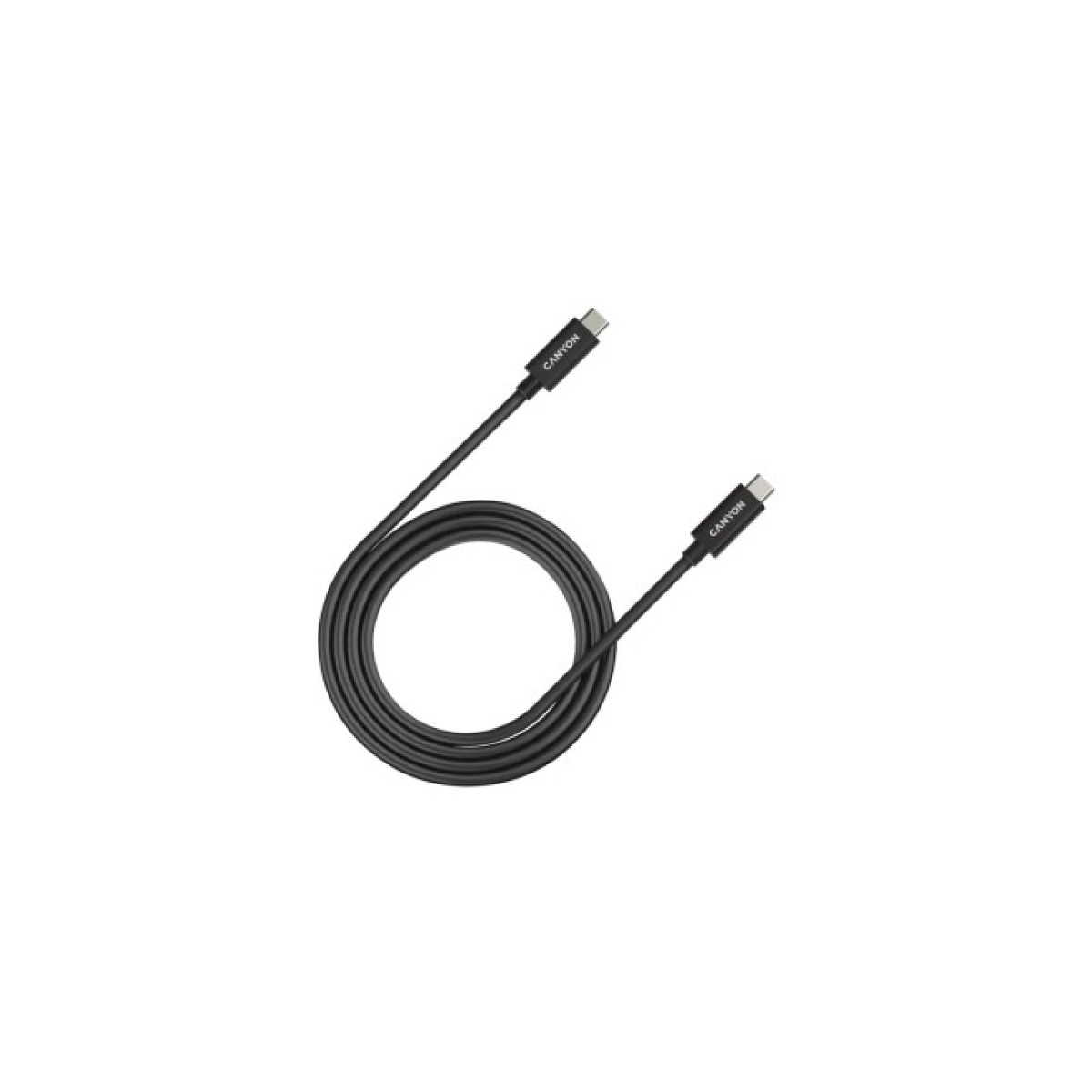 Дата кабель USB-C to USB-C 1.0m UC-44 5A 240W(ERP) E-MARK, black Canyon (CNS-USBC44B) 98_98.jpg - фото 1