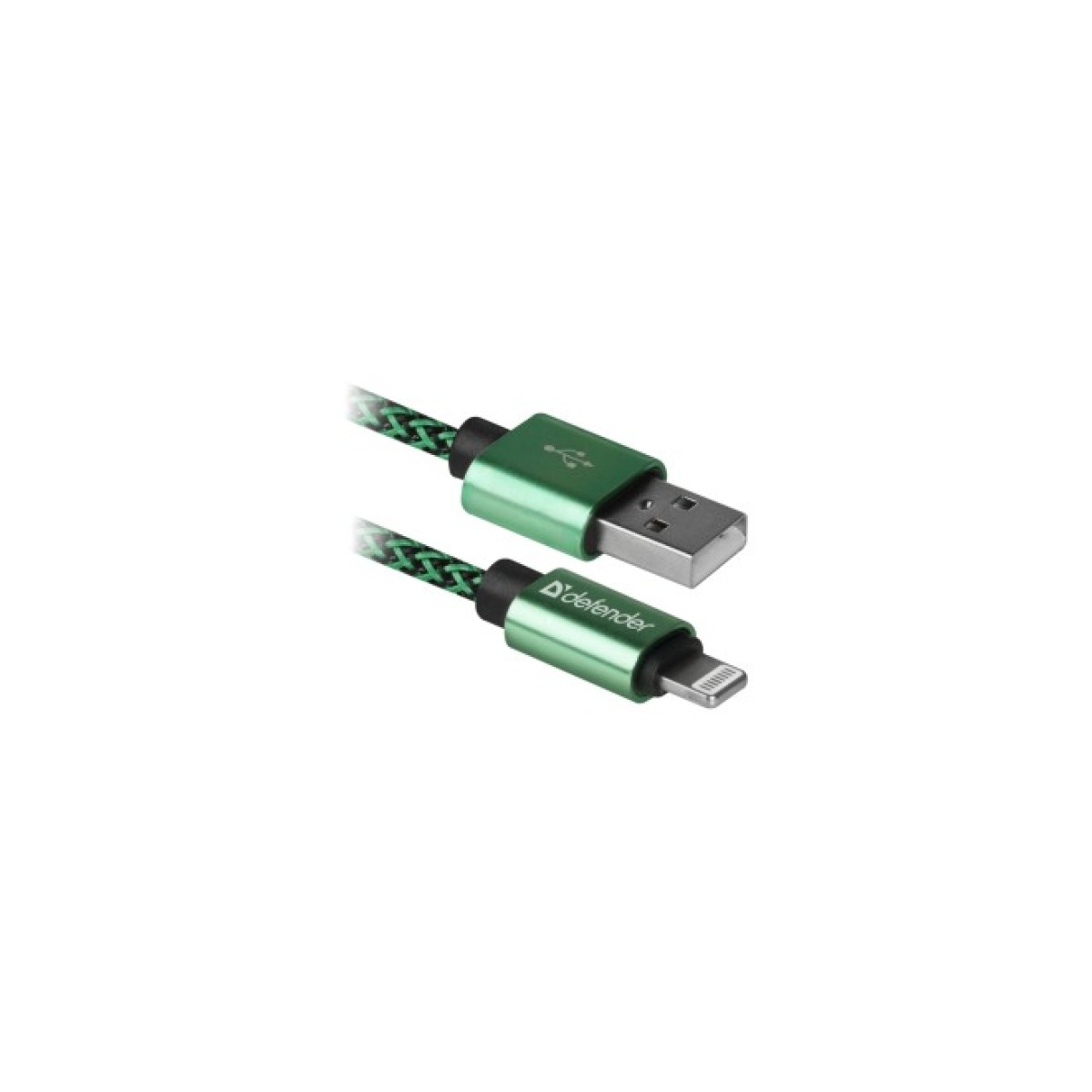 Дата кабель USB 2.0 AM to Lightning 1.0m ACH01-03T 2.1A green Defender (87810) 256_256.jpg