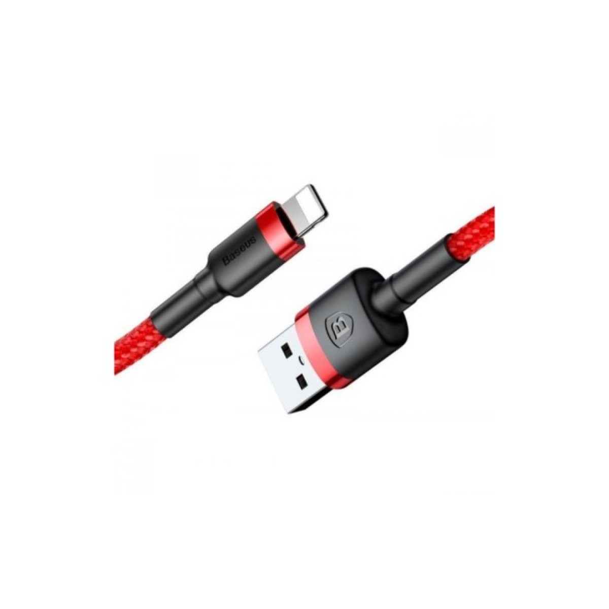 Дата кабель USB 2.0 AM to Lightning 2.0m Cafule 1.5A red+red Baseus (CALKLF-C09) 98_98.jpg - фото 2
