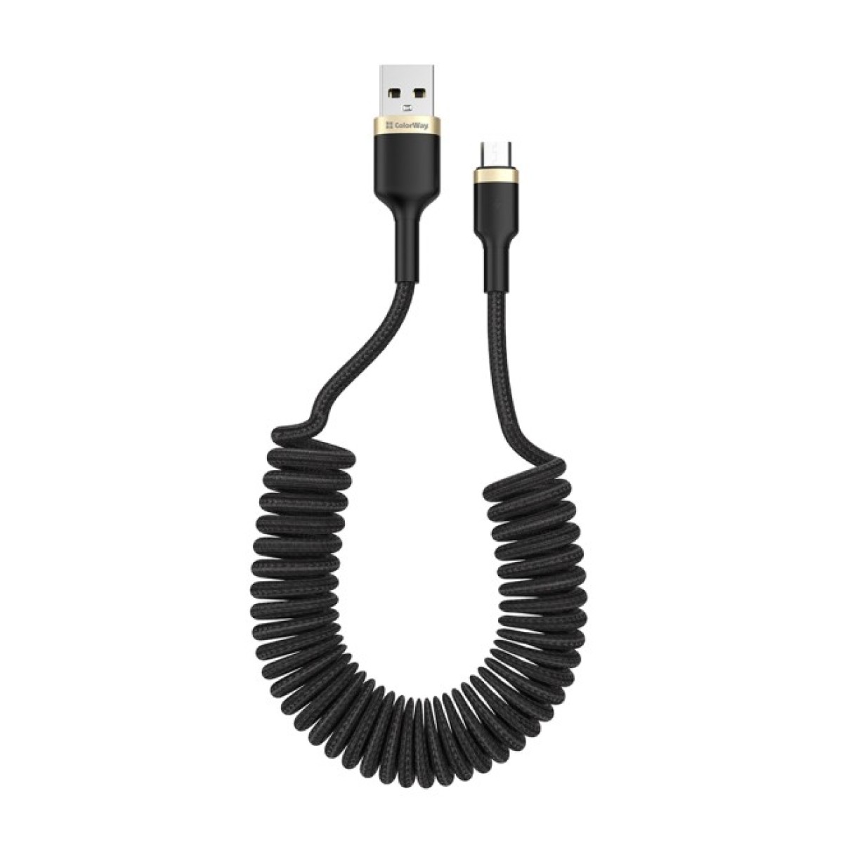 Дата кабель USB 2.0 AM to Micro 5P 1.0m spiral black ColorWay (CW-CBUM051-BK) 256_256.jpg