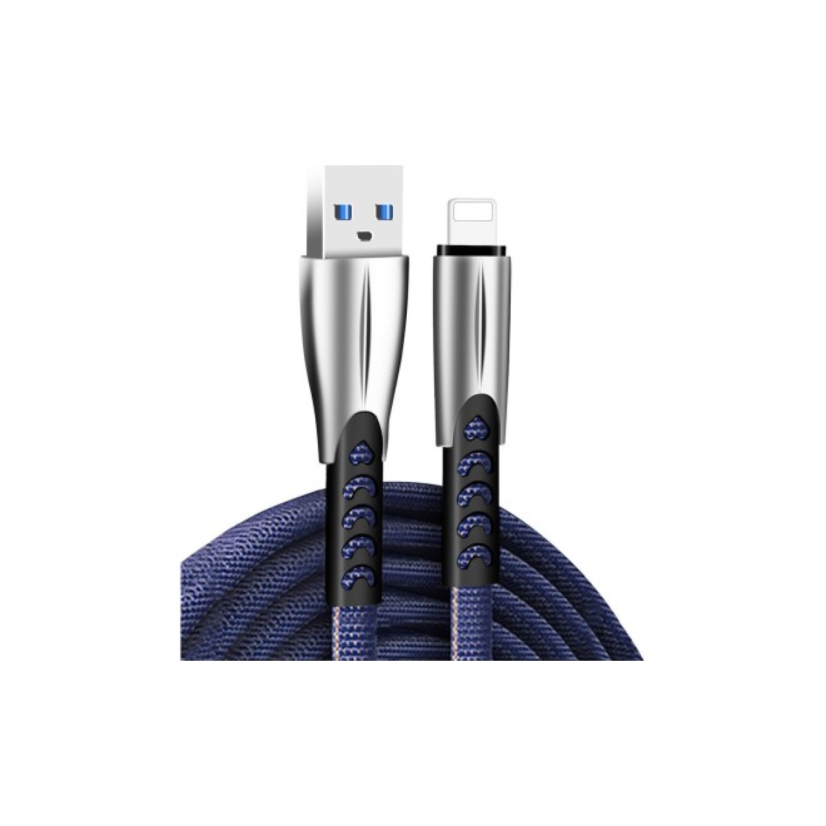 Дата кабель USB 2.0 AM to Lightning 1.0m zinc alloy blue ColorWay (CW-CBUL010-BL) 256_256.jpg