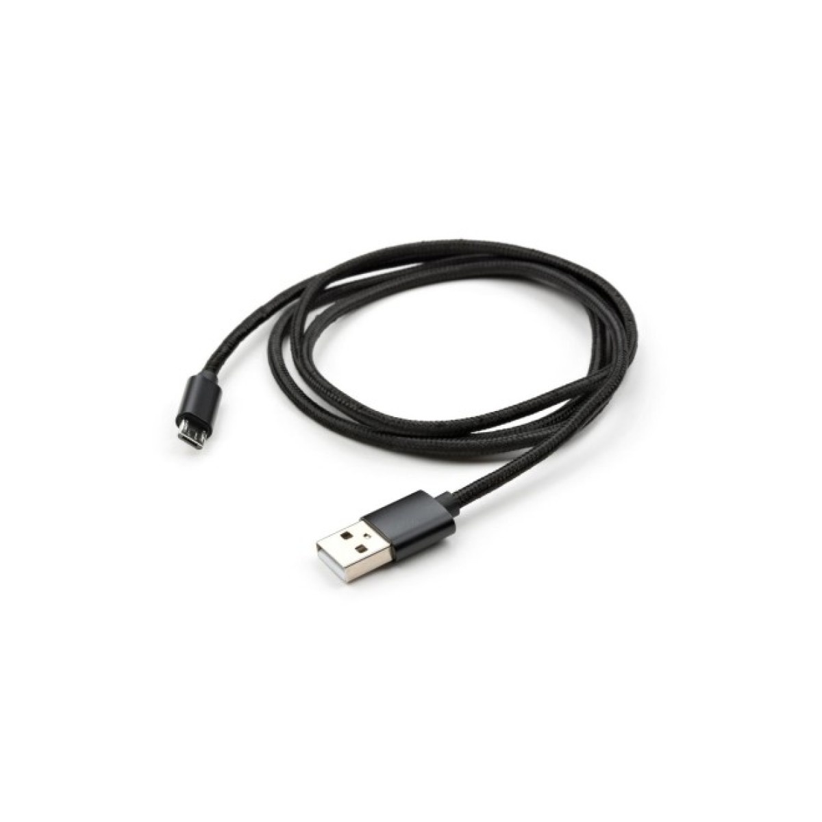 Дата кабель USB 2.0 AM to Micro 5P 1m nylon black Vinga (VCPDCMNB1BK) 98_98.jpg - фото 5