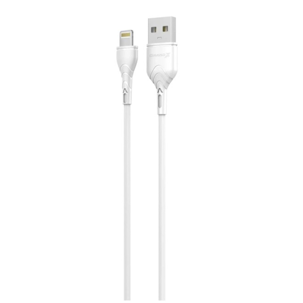 Дата кабель USB 2.0 AM to Lightning 1.0m Cu, 2.1А White Grand-X (PL01W) 98_98.jpg - фото 1