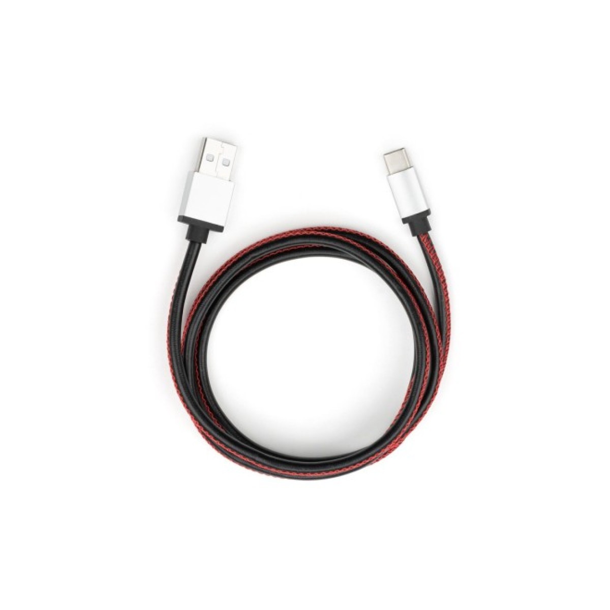 Дата кабель USB 2.0 AM to Type-C 1m pu leather black Vinga (VCPDCTCLS1BK) 98_98.jpg - фото 1