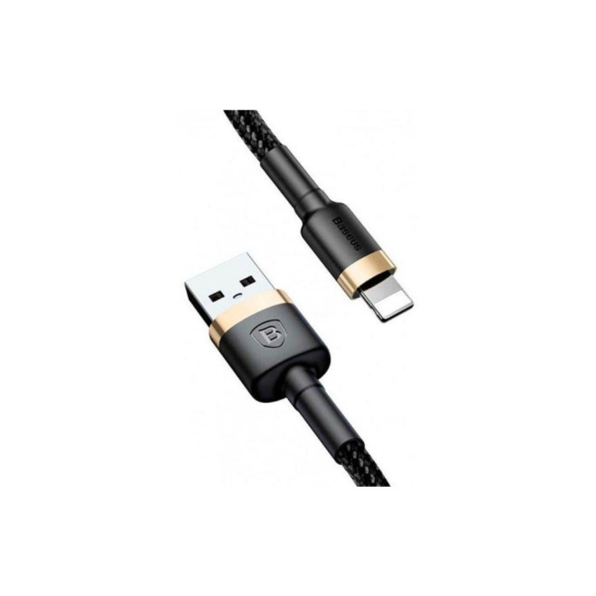 Дата кабель USB 2.0 AM to Lightning 2.0m 1.5A gold-black Baseus (CALKLF-CV1) 98_98.jpg - фото 1