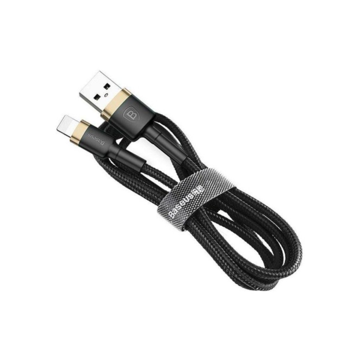 Дата кабель USB 2.0 AM to Lightning 2.0m 1.5A gold-black Baseus (CALKLF-CV1) 98_98.jpg - фото 2
