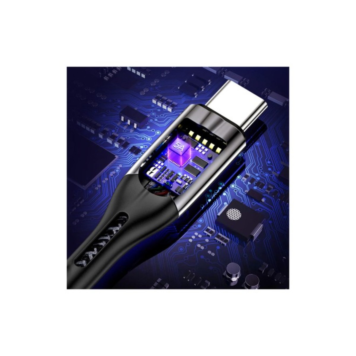 Дата кабель USB 2.0 AM to Type-C 1.2m 5A Choetech (AC0013-BK) 98_98.jpg - фото 3