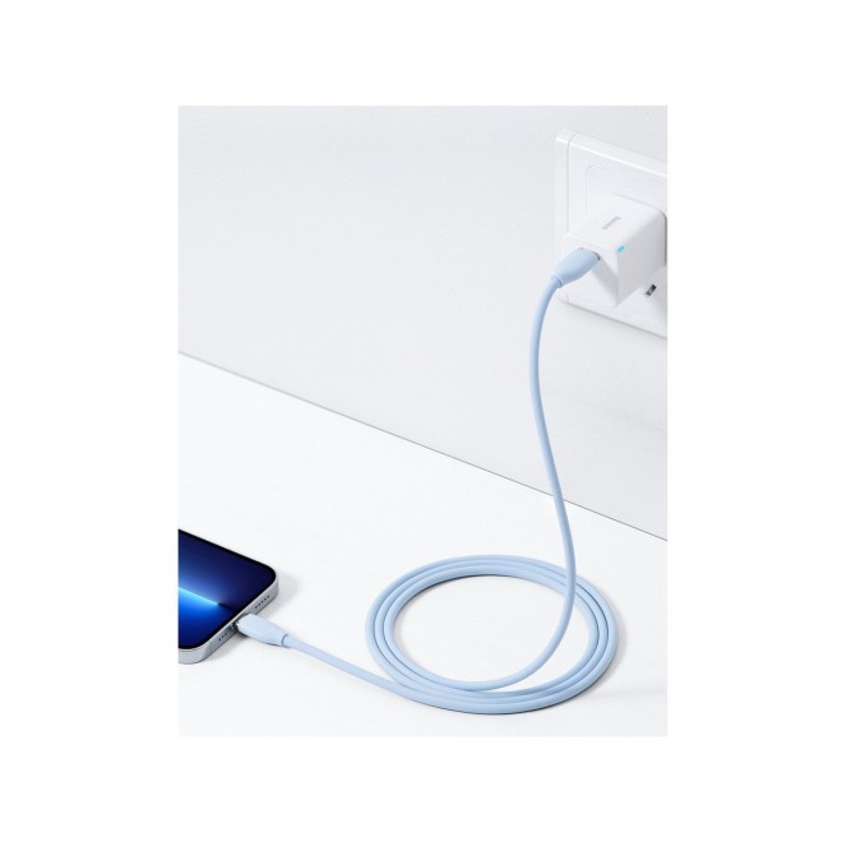 Дата кабель USB-C to Lightning 1.2m 20W Blue Baseus (CAGD020003) 98_98.jpg - фото 2