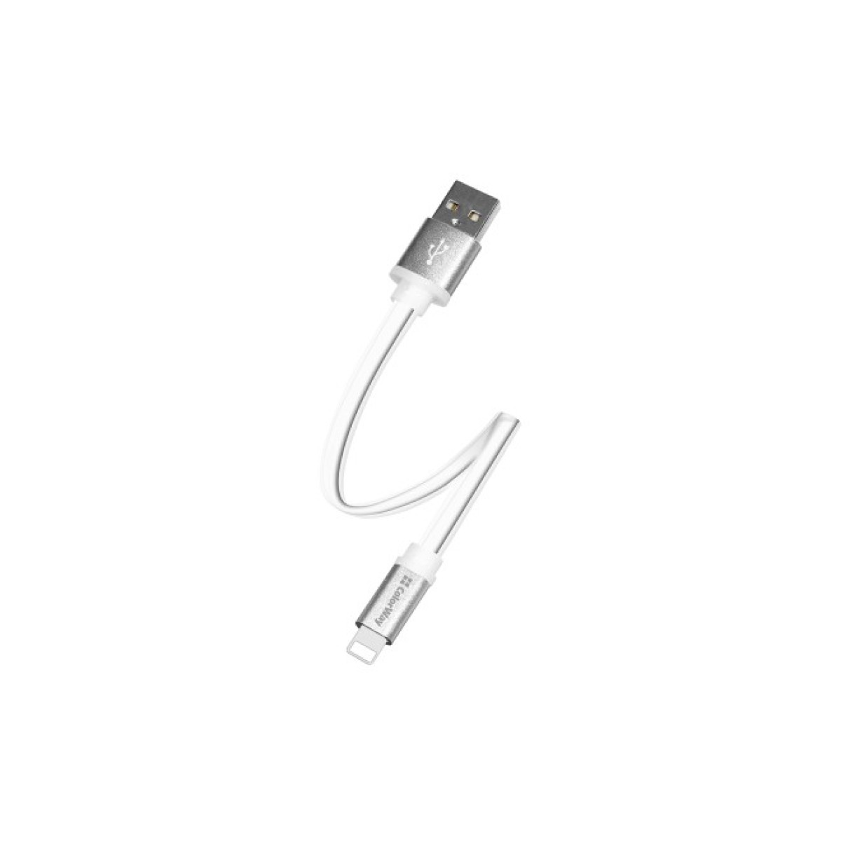 Дата кабель USB 2.0 AM to Lightning 0.25m white ColorWay (CW-CBUM-LM25W) 256_256.jpg