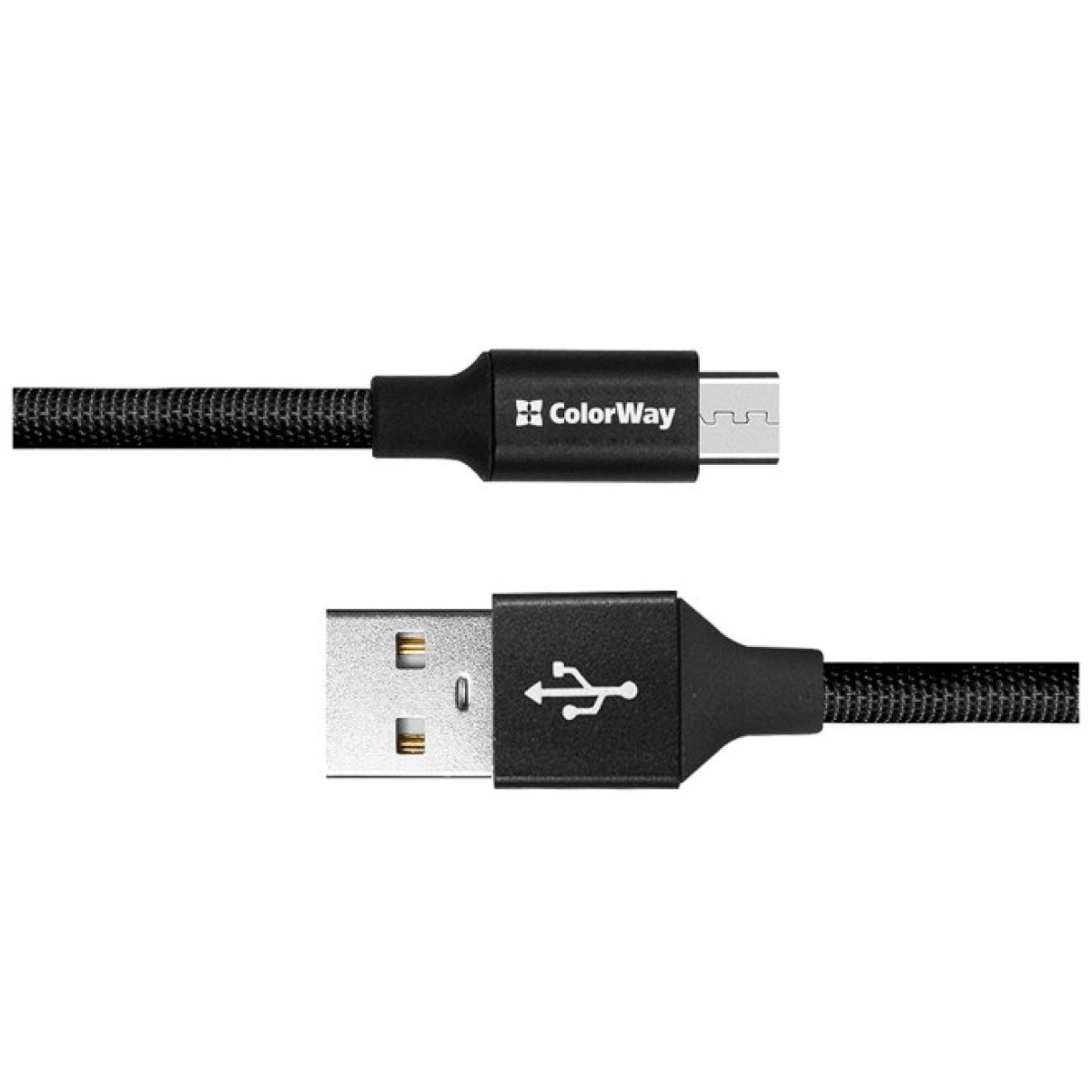 Дата кабель USB 2.0 AM to Micro 5P 0.25m black ColorWay (CW-CBUM048-BK) 98_98.jpg - фото 3