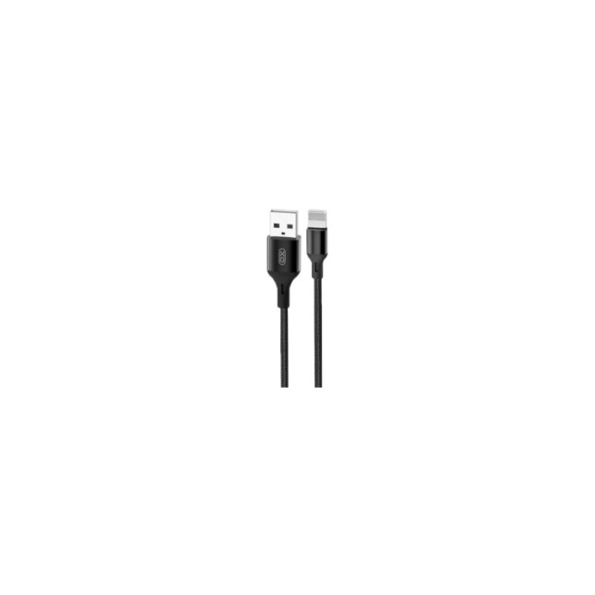 Дата кабель USB 2.0 AM to Lightning 1.0m NB143 Braided Black XO (XO-NB143i1-BK) 98_98.jpg - фото 1