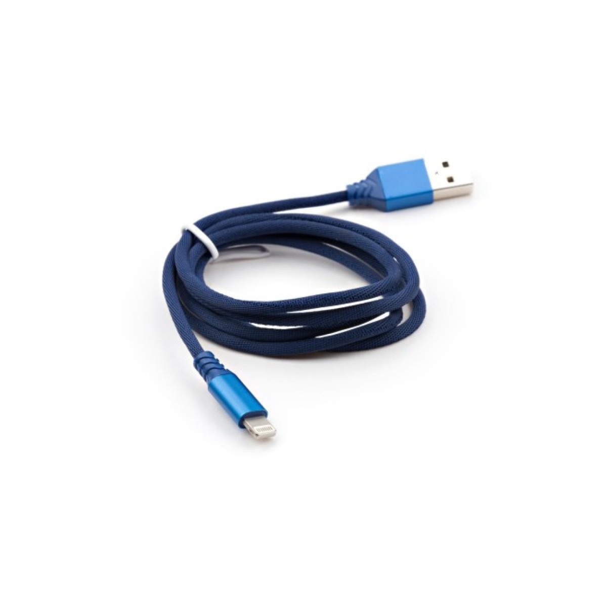Дата кабель USB 2.0 AM to Lightning nylon 1m blue Vinga (VCPDCLNB21B) 98_98.jpg - фото 3