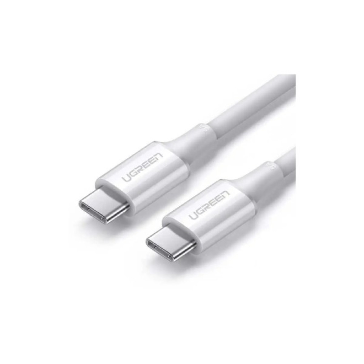 Дата кабель USB-C to USB-C 1.5m US300 5A USB2.0 White Ugreen (US300/80370) 98_98.jpg - фото 1