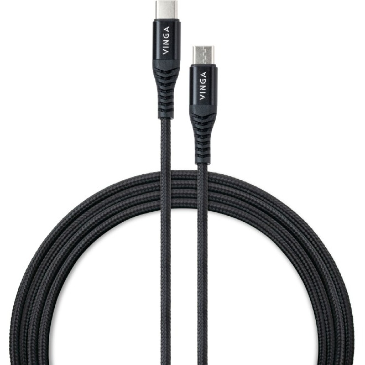 Дата кабель USB-C to USB-C 1.0m 60W Nylon Vinga (VCDCCCM331) 98_98.jpg - фото 1