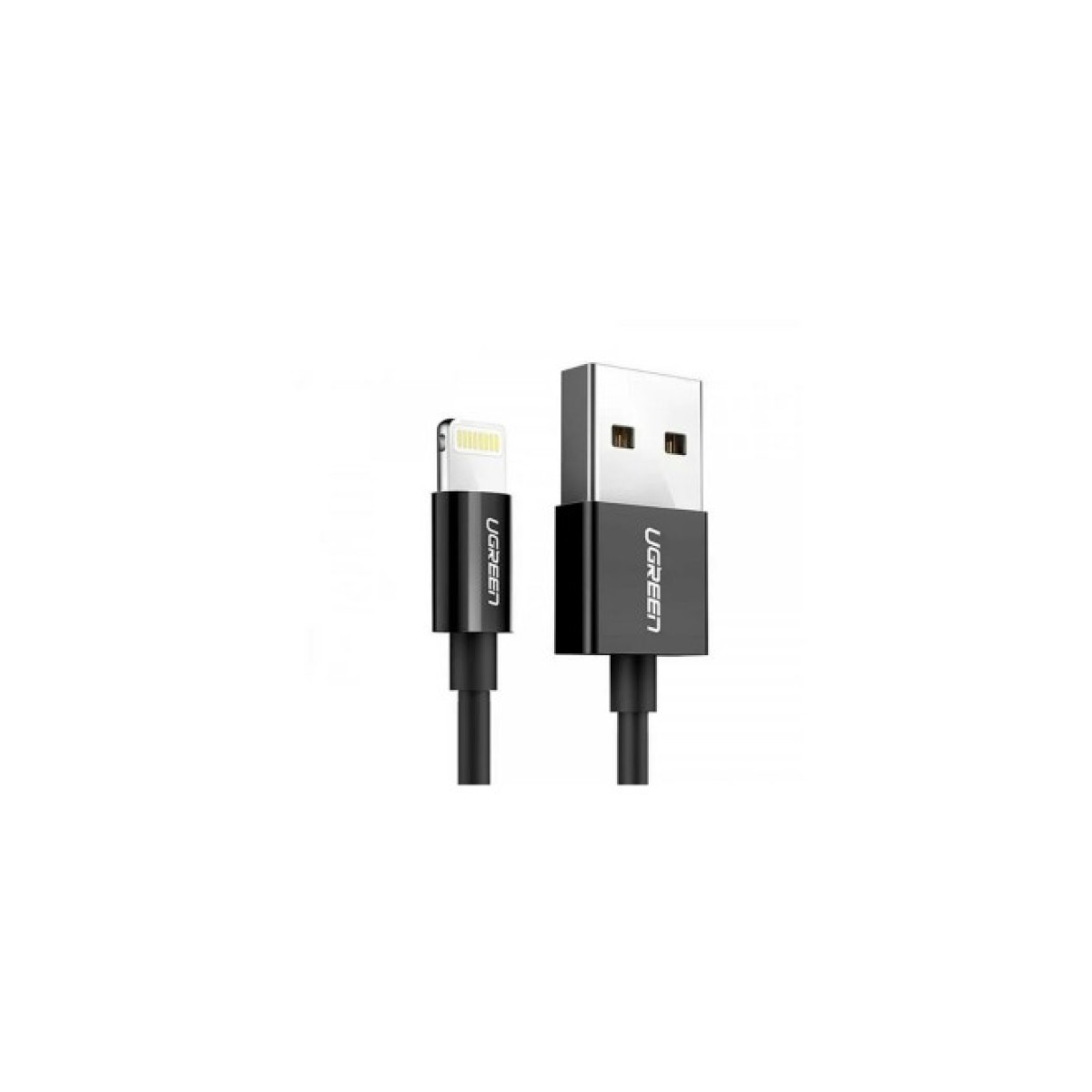 Дата кабель USB 2.0 AM to Lightning 1.0m US155 MFI Black Ugreen (US155/80822) 98_98.jpg - фото 2