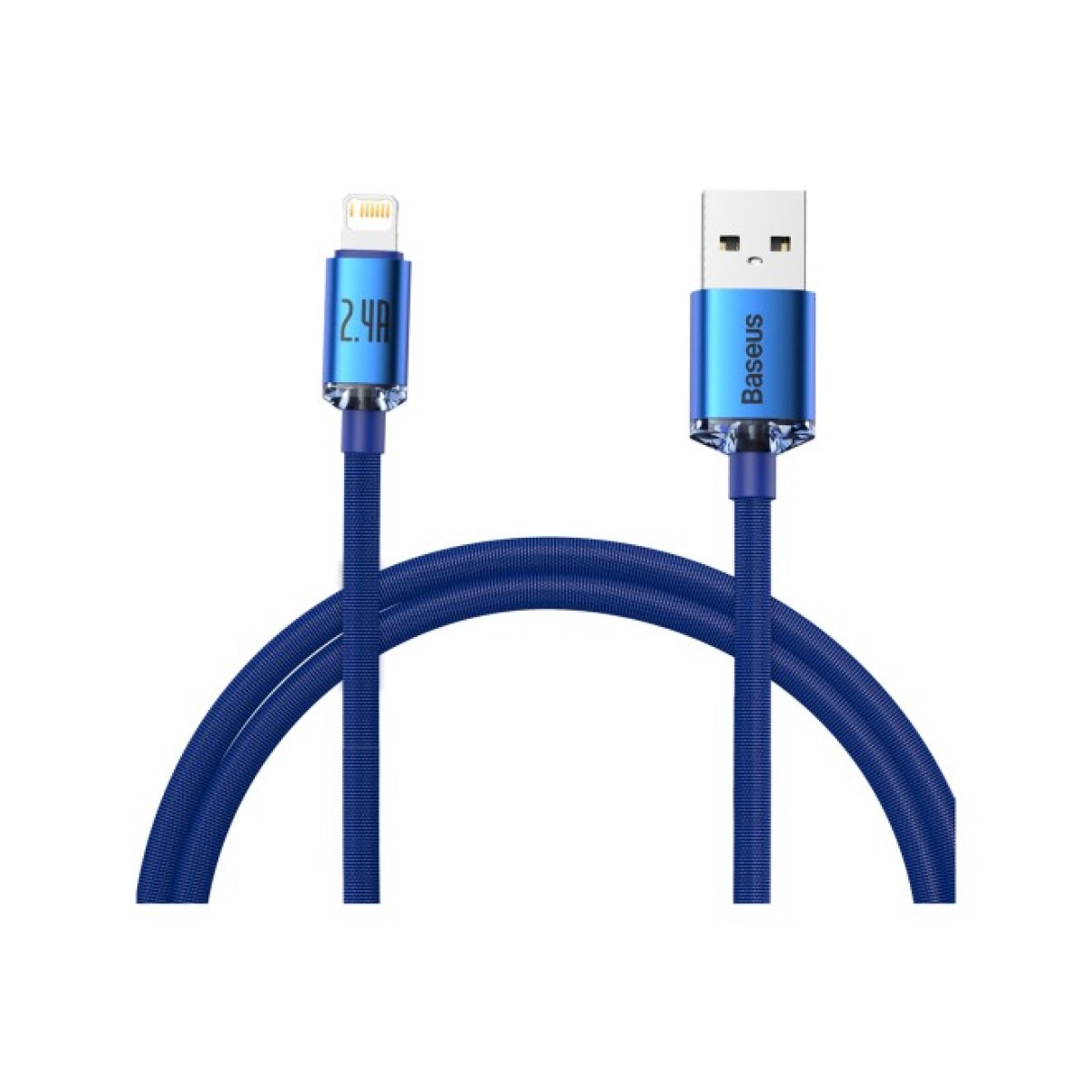 Дата кабель USB 2.0 AM to Lightning 1.2m 2.4A Blue Baseus (948086) 256_256.jpg